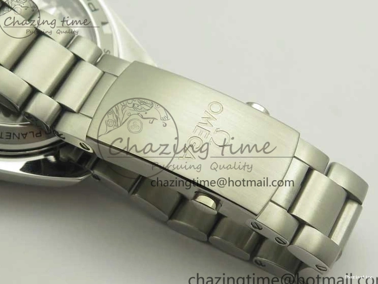 0306 Planet Ocean 600M Co-Axial GMT 43.5mm VSF 1:1 Best Edition Black Dial Orange Markers on SS Bracelet A8605 Super Clone Elegant 8024